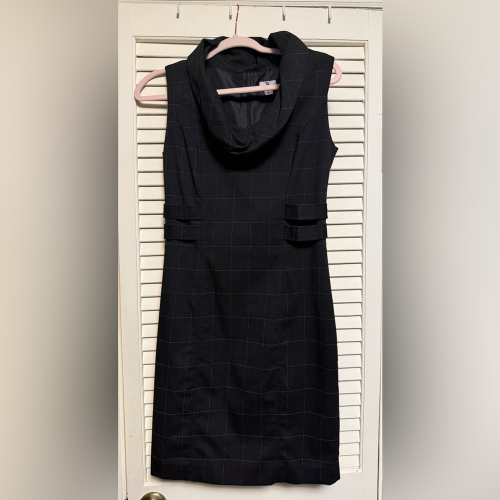 Worthington Black Checkered Mini Dress